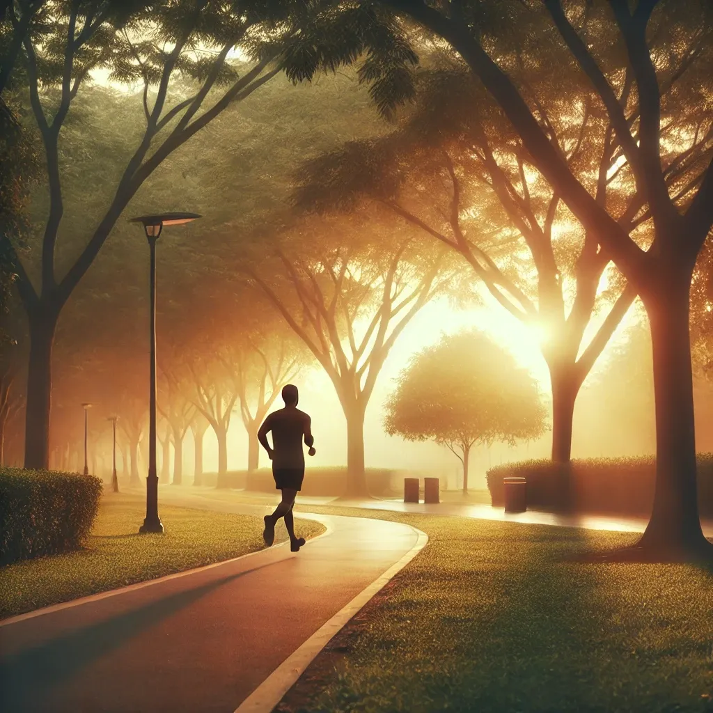 A boy running