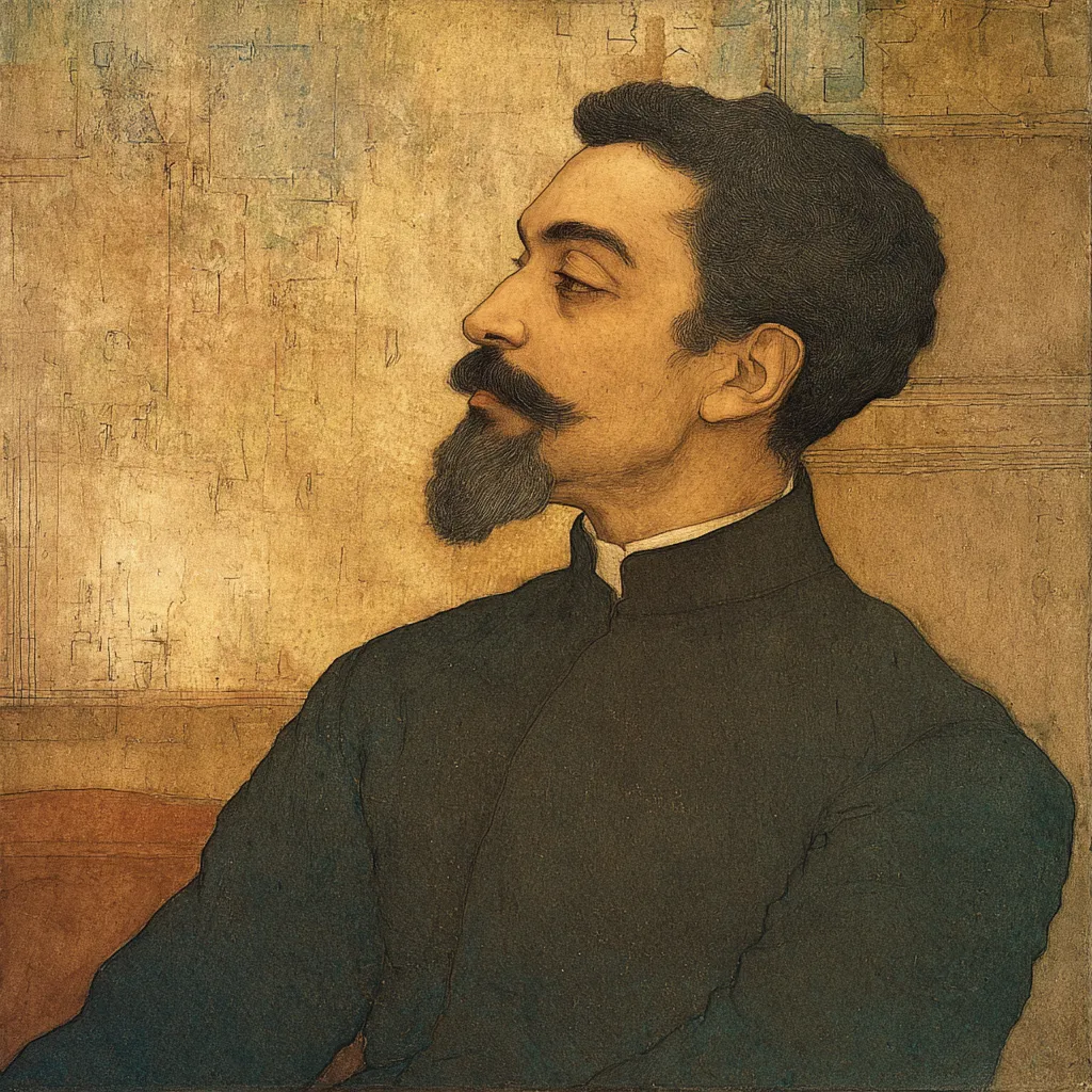 A man listening intently