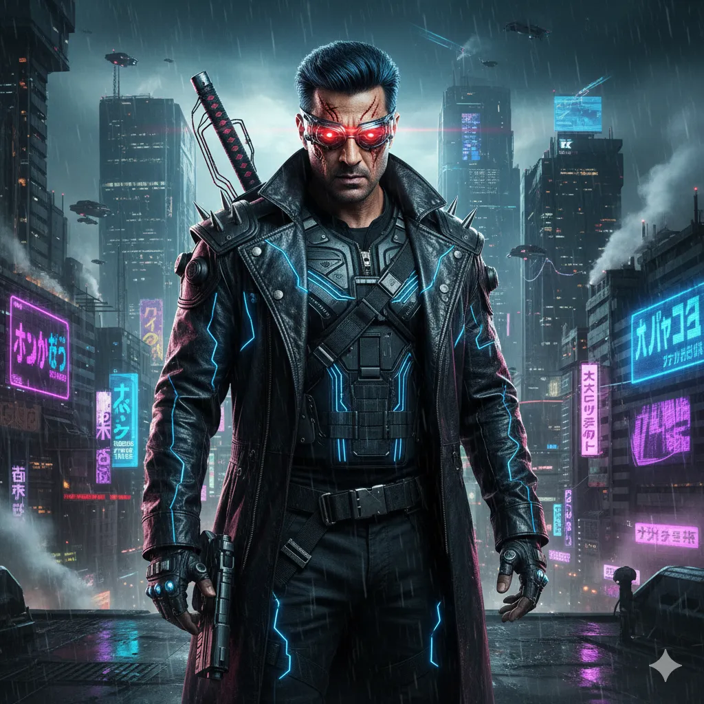 Bobby Deol as a cyber Punk